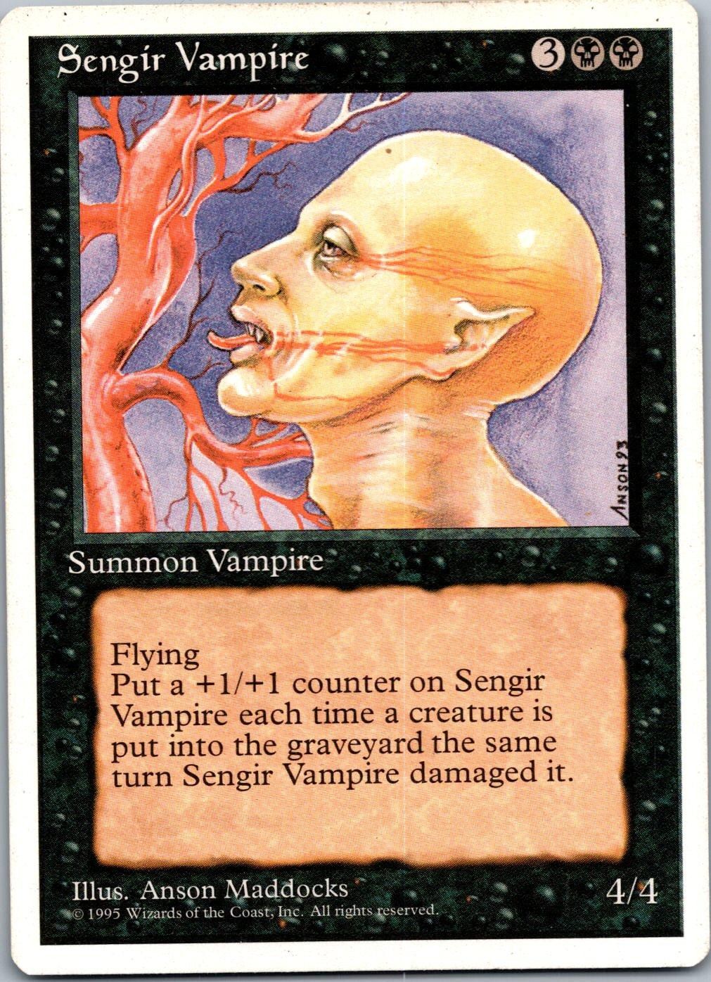 Sengir Vampire Uncommon Fourth Edition Magic: The Gathering Near Mint