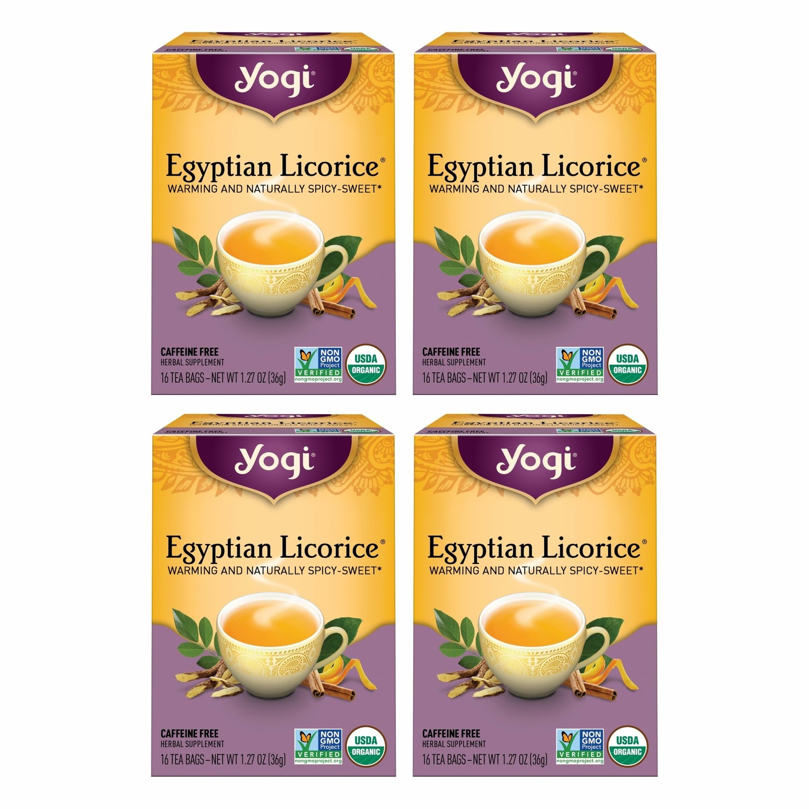 Egyptian Licorice - 16 Bags Per Pack (4 64 Count (pack Of 4)