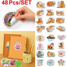 48 Pack Breath Calm Sensory Stickers for Anxiety Stress Relief School Office