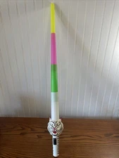 VTG White Tiger 1970s Rinco Telescoping Light Saber Flashlight Toys Rare Works