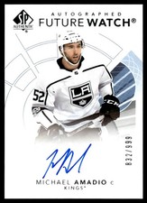 2017-18 SP Authentic Future Watch Auto Michael Amadio Rookie Auto 832/999 Los