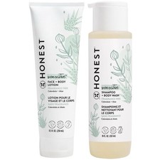 Honest Baby Sensitive Skin Care Bundle- Face Body lotion Shampoo Body Wash