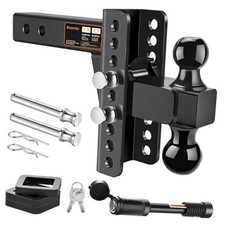 Adjustable Trailer Hitch -Drop Hitch-Tow Hitch with 2.5 inch Receiver-6inch
