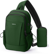 Anti-Theft Crossbody Bag Men Women, RFID Blocking Lightweight Sling Backpack Eco