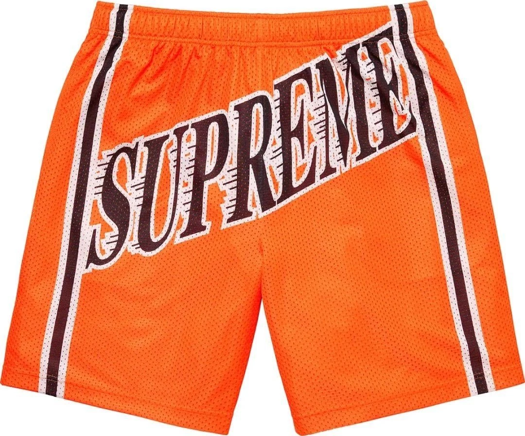 Short short ORANGE neuf 23SS Supreme SLAP SHOT BAGGY MESH SHORT