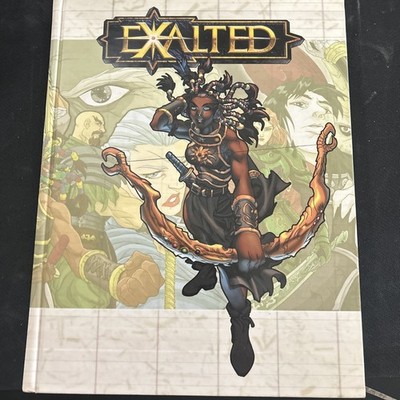 Exalted Core Rule Source Book WW8800 1st First Edition White Wolf 2001 RPG OOP!