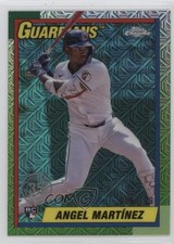 2025 Series 1 1990 Topps Chrome Silver Pack Aqua Refractor Angel Martinez 1i5e