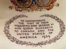 Vintage King George And Queen Commemorative Dish 1939