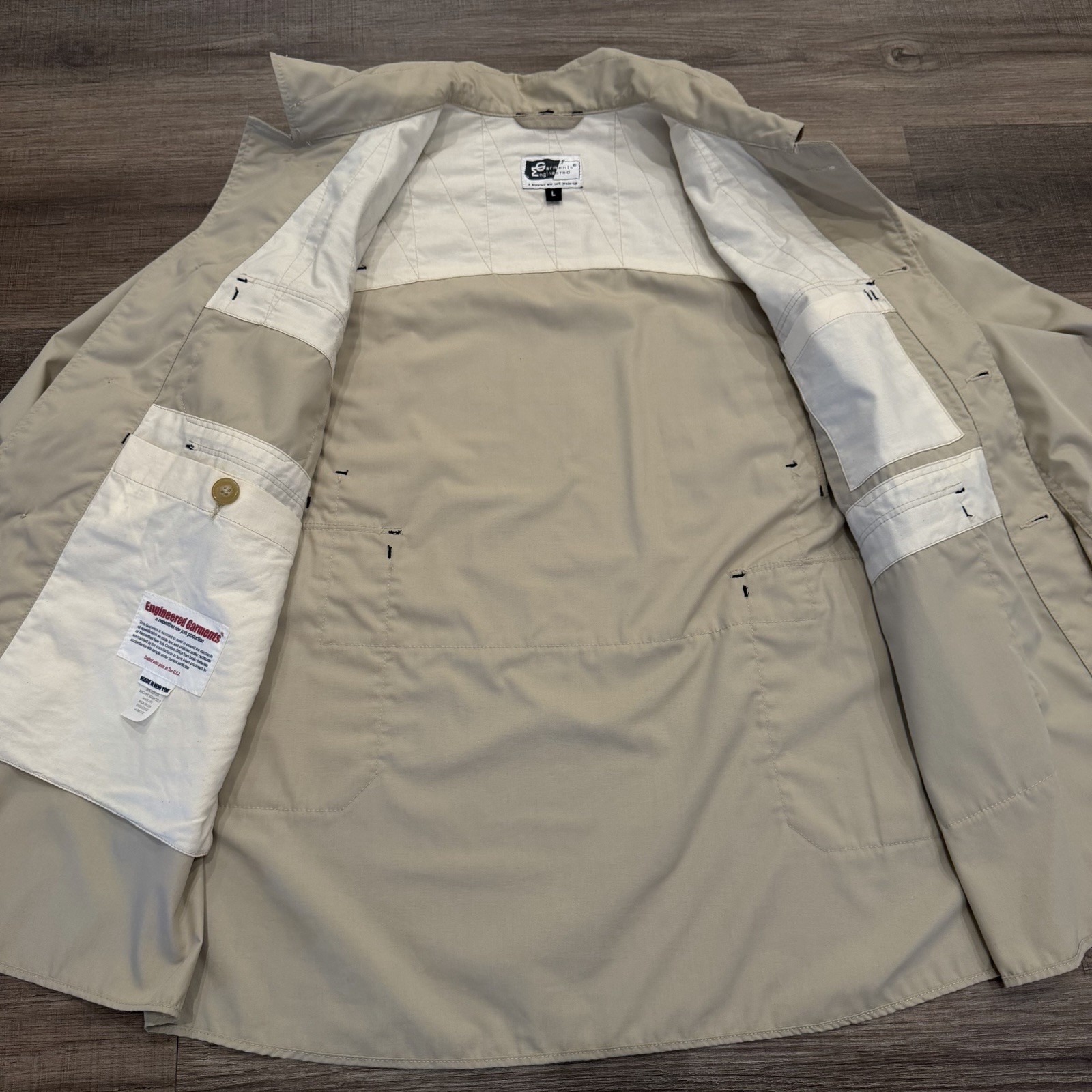 ENGINEERED GARMENTS Cruiser Jacket Button Up Poly… - image 11