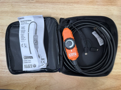 Klein Tools ET16 IP67 Borescope for Android Devices 10  Gooseneck OPEN BOX