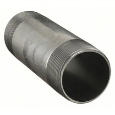 Black Steel, 4 in Nominal Pipe Size, 5 in Lg, Threaded on Both Ends 2WV81