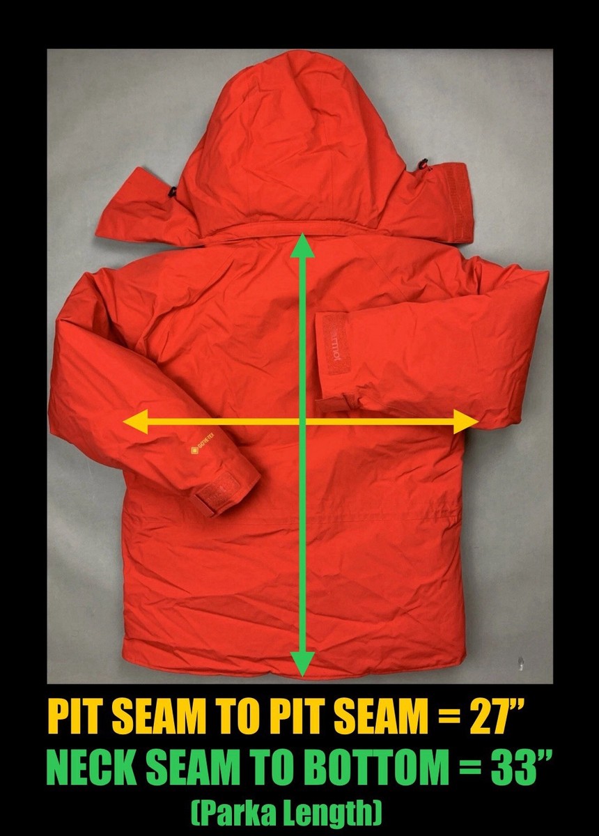 MEN'S MARMOT MAMMOTH GORETEX WATERPROOF PARKA CHERRY-TOMATO-RED