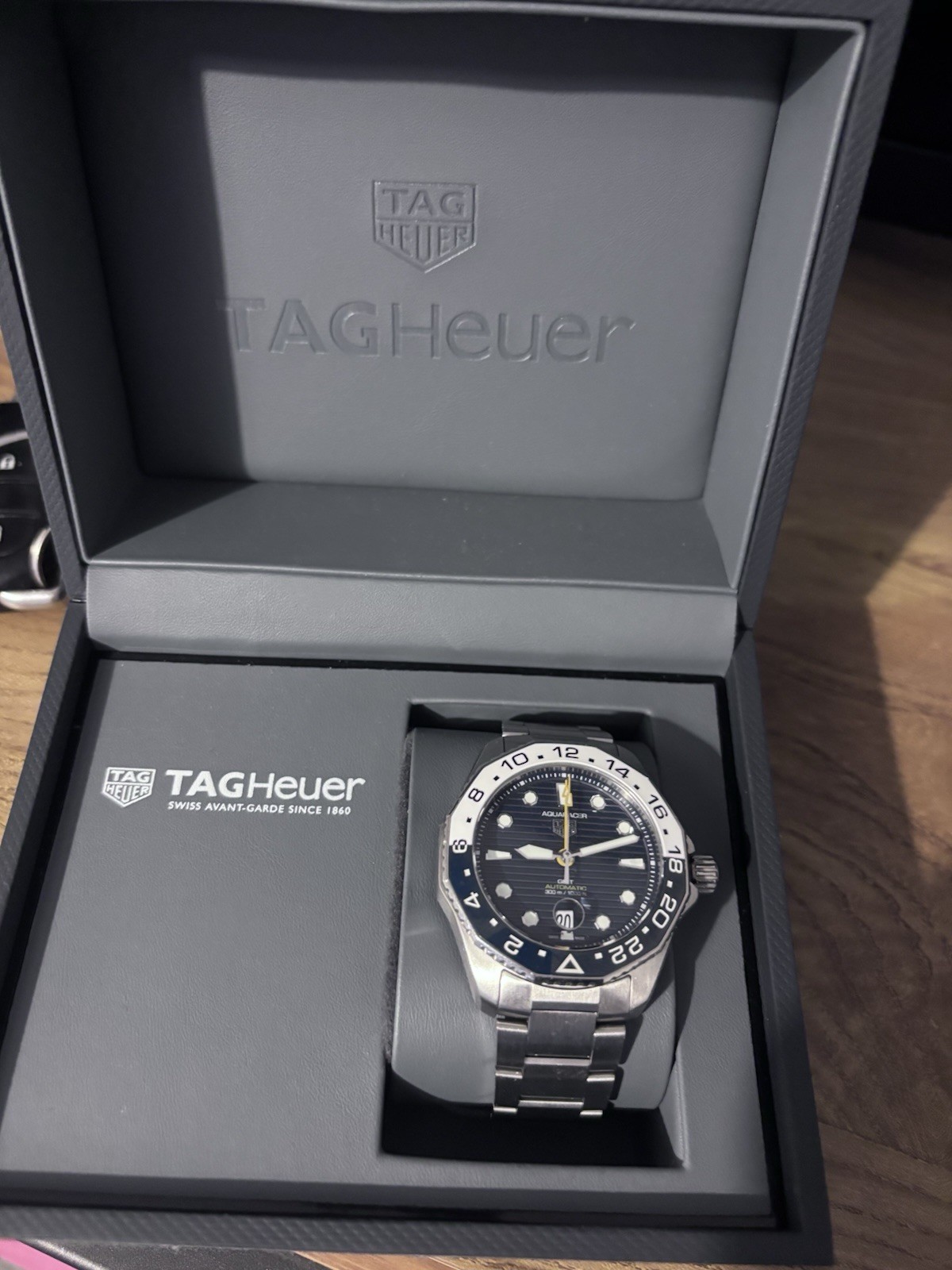 TAG Heuer Aquaracer Professional 300 GMT Automatic Watch, 43 mm, Steel