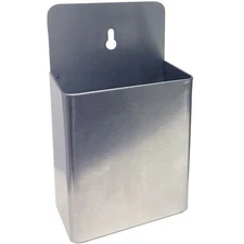 Large Stainless Bar Bottle Cap Catcher For Wall Mounted Openers Holds 100 Caps