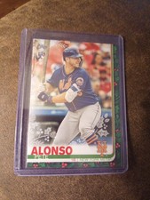 Pete Alonso 2019 Topps Holiday Metallic Snowflake Baseball Rookie Card. Mets