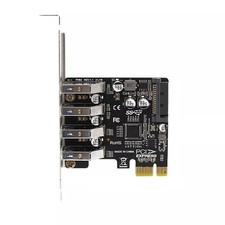 4 Ports PCI-E To USB 3.0 HUB PCI Express Expansion Card Adapter 5Gbps PH64 VL805