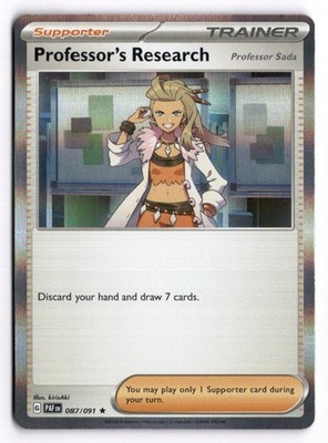 Professor's Research - - RARE SV: Paldean Fates 087/091