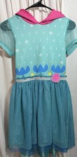 Vestido Disfraz Trolls Amapola Niñas Talla 10 DreamWorks Vestir