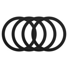 4Pcs Magnetic Adapter Ring, Magnetic Wireless Charger Conversion Kit, Black