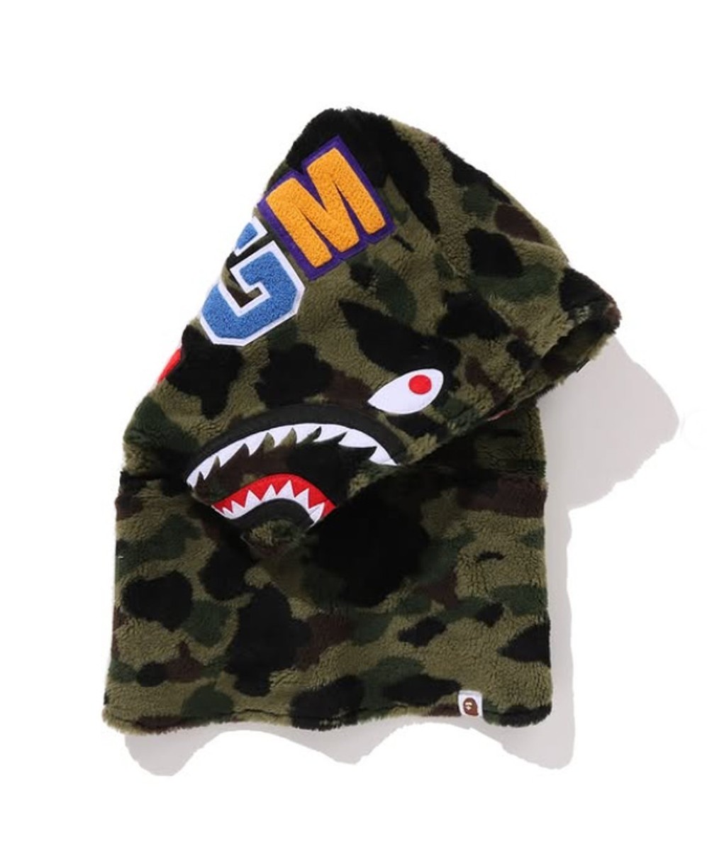 A BATHING APE Men's Goods 1ST CAMO SHARK BOA SNOOD 1L80181011 r | eBay