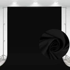 Aimosen 10 x 7 FT Black Backdrop Background for Photography, 7 X 10 FT, 
