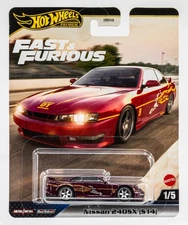 2025 Hot Wheels Fast & Furious Mix 3 #1 Nissan 240SX (S14) BURGUNDY RED | FSC