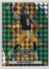 2022 Panini Mosaic NFL Debut Green Mosaic Prizm Kenny Pickett #270 6o3