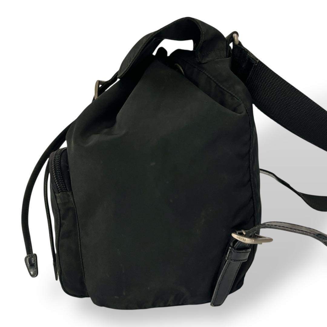 Prada Drawstring Mini Backpack Triangle Logo Back… - image 4