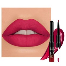 evpct 1Pcs Ruby Rose Red Matte Lip Liner Liquid Lipstick Stain Makeup Set fo...