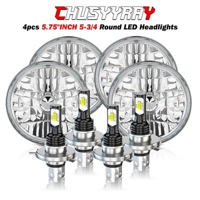 5.75 5-3/4 ''pulgadas redondas LED Faros for Chevy GMC Corvette C1 C2 1963-1981