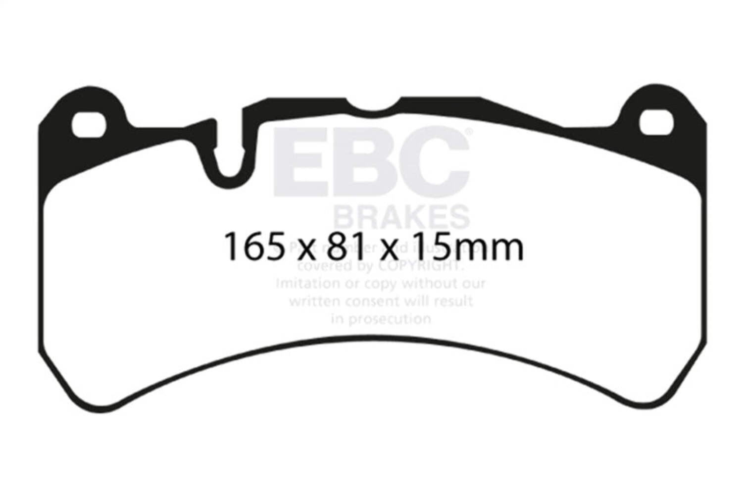 EBC for 07-08 Ferrari 430 Scuderia 4.3 Yellowstuff Front Brake Pads