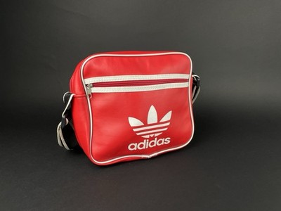 Adidas Originals Airliner OG Umhängetasche Tasche Vintage Retro Rot Weiß
