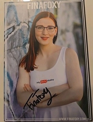 FINA FOXY AUTOGRAMM SIGNIERT AUTOGRAPH SIGNED Autogrammkarte Erotik