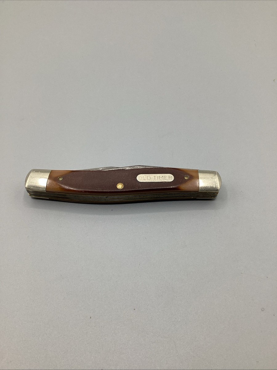 Schrade USA 77OT - Old Timer - 2-Blade - Sawcut Delrin - Muskrat