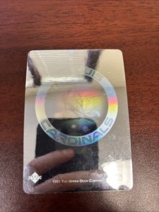 Vintage 1991 UPPER DECK ST. LOUIS CARDINALS HOLOGRAM STICKER Combined Shipping