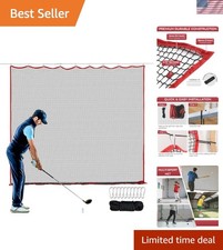 Golf Netting, 10ft, 15ft, 20ft Sports Netting - Heavy Duty High Impact Multi-...