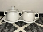 Fiesta Cream & Sugar Set Fiesta White USA Tray Lid