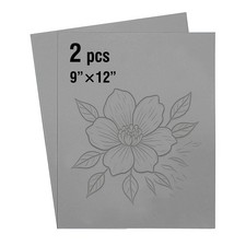 Falling in Art Soft Linoleum Carving Block, 9 Inches 9'' x 12'' 2 Pack, Gray