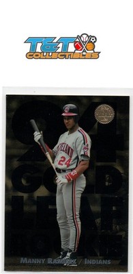 Manny Ramirez 1994 Leaf Gold Leaf Rookies #6 Cleveland Indians 17a