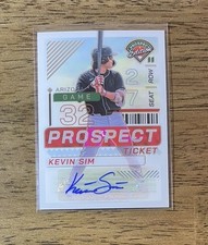 KEVIN SIM | 2024 Prospect Edition Prizm Signatures #147 AUTO Diamondbacks