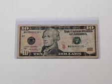 US Ten Dollars, 2013, $10 Bill, Star Notes, Lower Serial Number 