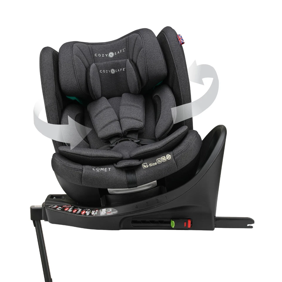 Cozy N Safe Comet i-Size Car Seat 40-105cm 360° Rotation ISOFIX Infant Toddler - Image 2 of 2