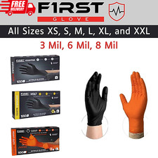 Nitrile Disposable Gloves Powder Latex Free 3, 5, 6,  8 Mil