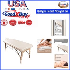 Waterproof Massage Table Cover Set Fitted Sheet Face Rest Natural Washable Spa