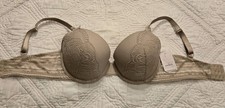 Auden Bra 36DD Plunge Coverage Push-Up BraLight Taupe Tan New NWT Free Shipping