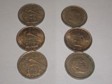 209h SPANIEN - ESPANA - 3 x 50 Pesetas FRANCO versch. Jahre