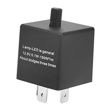 0.1-150W Flash Relay,Adjustable LED Flasher Flash Relay, 3-Pin LED Turn