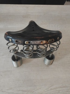 Lepper Primus Fahrradsattel - Leder - Vintage, Holland, gefedert