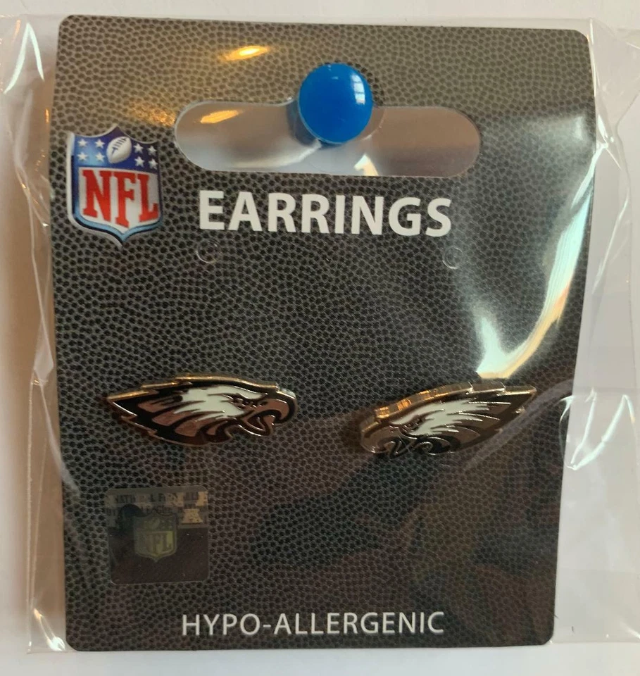 Pendientes Philadelphia Eagles Post - Diseño de logotipo del equipo de la NFL Foto 2 de 2