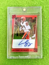 ANTHONY SCHWARTZ AUTO RATED ROOKIE CARD  2021 Clearly Anthony Schwartz RED #/49